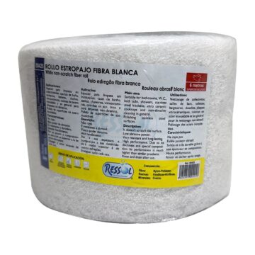 ROLLO ESTROPAJO FIBRA BLANCO
